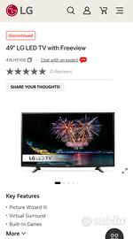 TV LG 49” LED 