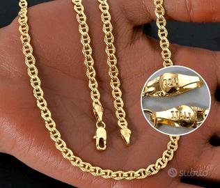 Collana Unisex cm60 Placcata Oro18kt (750)