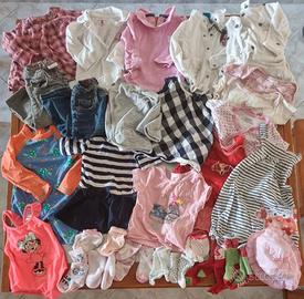 Stock Vestiti Bambina 6 9 12 mesi autunno estate