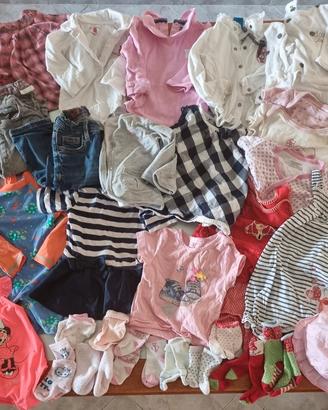 Stock Vestiti Bambina 6 9 12 mesi autunno estate