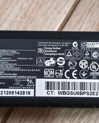 Caricabatterie Originale HP 65W - Testato