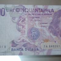 Falso d'epoca, 50000 lire Bernini 1° tipo