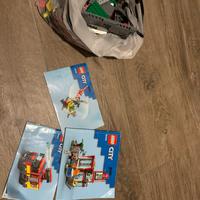 Set lego city caserma e mezzi dei vigili del fuoco