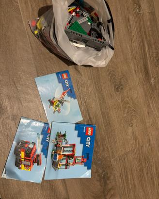 Set lego city caserma e mezzi dei vigili del fuoco