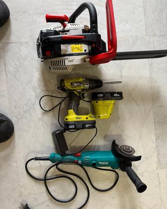 frullino , avvitatore, motosega 