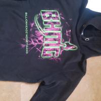 Felpa unisex
Nera con cappuccio 
BHMG
