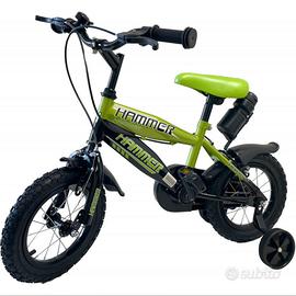 Bici Bambini 14 pollici con rotelle - Nuova