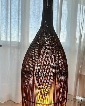 Lampada in vimini