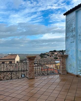 Cielo terra con vista panoramica