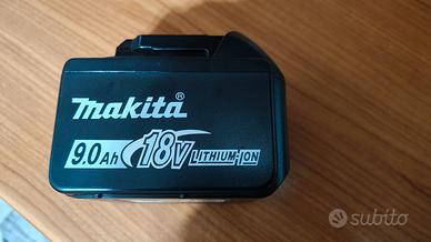 Batteria originale Makita 18V da 9Ah nuova BL-1860