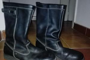 Stivali pelle moto biker