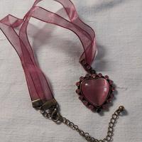 Collana cuore rosa