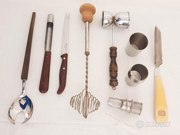 Bar Utensili Accessori vari Antichi e Vintage,10pz