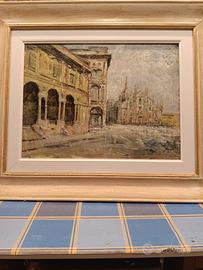 n.2 quadri Milano via mercanti