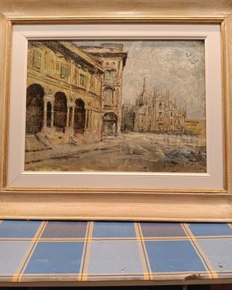n.2 quadri Milano via mercanti