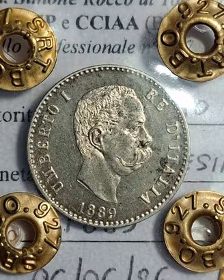 50 centesimi 1889, Umberto I, raro, FDC