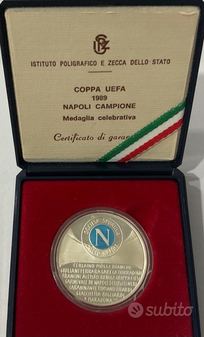 Medaglia commemorativa Napoli coppa UEFA 1989 - Collezionismo In vendita a Bari
