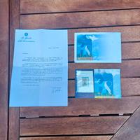 Lettera e francobolli commemorativi 18 anni 2006
