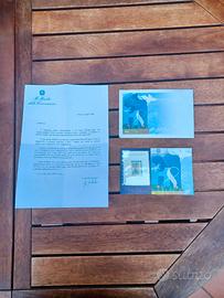Lettera e francobolli commemorativi 18 anni 2006