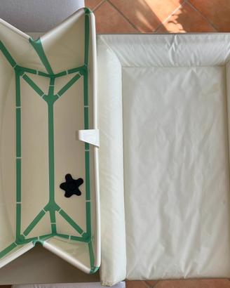 Vasca bagnetto Stokke + fasciatoio ikea