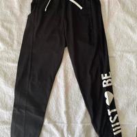 pantalone di tuta nero da bambina