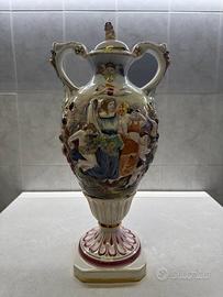 Vaso in ceramica Capodimonte 1800