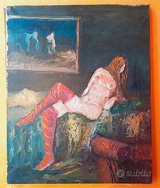 Olio materico - cm 40 x 50 - firmato