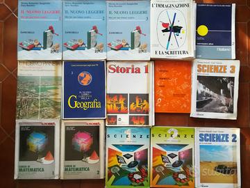 Libri Testi Scolastici per Scuola Media Vari Anni