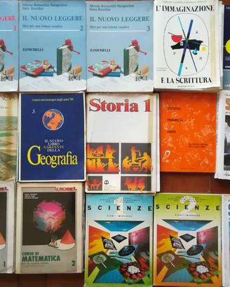 Libri Testi Scolastici per Scuola Media Vari Anni