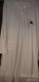 Camicia da notte Hu sci XXL rosa maniche lunghe