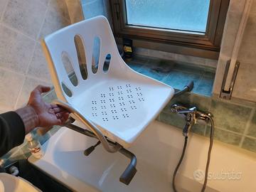 Sedia girevole da vasca da bagno per anziani