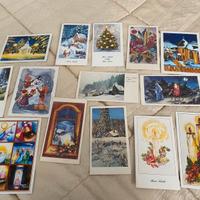 Biglietti cartoncini auguri natalizi d’epoca