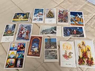 Biglietti cartoncini auguri natalizi d’epoca