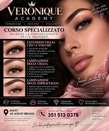 corso extension ciglia personalizzato