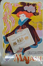 Scatola latta vintage Majani Cioccolatini Liberty 