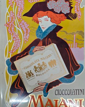 Scatola latta vintage Majani Cioccolatini Liberty 