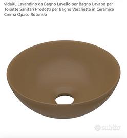 Lavabo/lavello da appoggio marrone