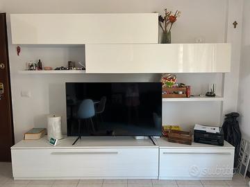mobile salotto bianco ocra