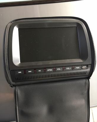 2 poggiatesta auto monitor dvd