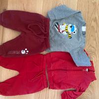 Set tute bambino 3 mesi felpate