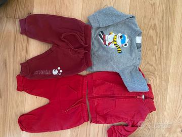 Set tute bambino 3 mesi felpate