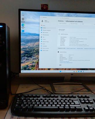 HP Pro Win11pro i5 256ssd 1Tbhdd 8ram + 27 polli