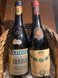 4 bottiglie Barolo - anni 50’ - 80’