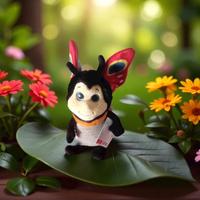 Trudy pelouche, coccinella o farfalla