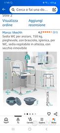 SEDIA WATER PER ANZIANI