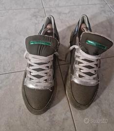 sneaker philippe model verde militare 