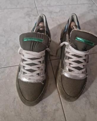 sneaker philippe model verde militare 