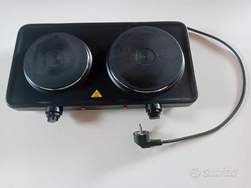 Piastra elettrica doppia, fornello