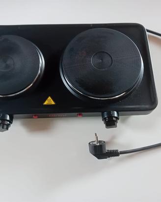 Piastra elettrica doppia, fornello