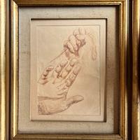 CARLO CARRA’ sanguigna 1926 firmata